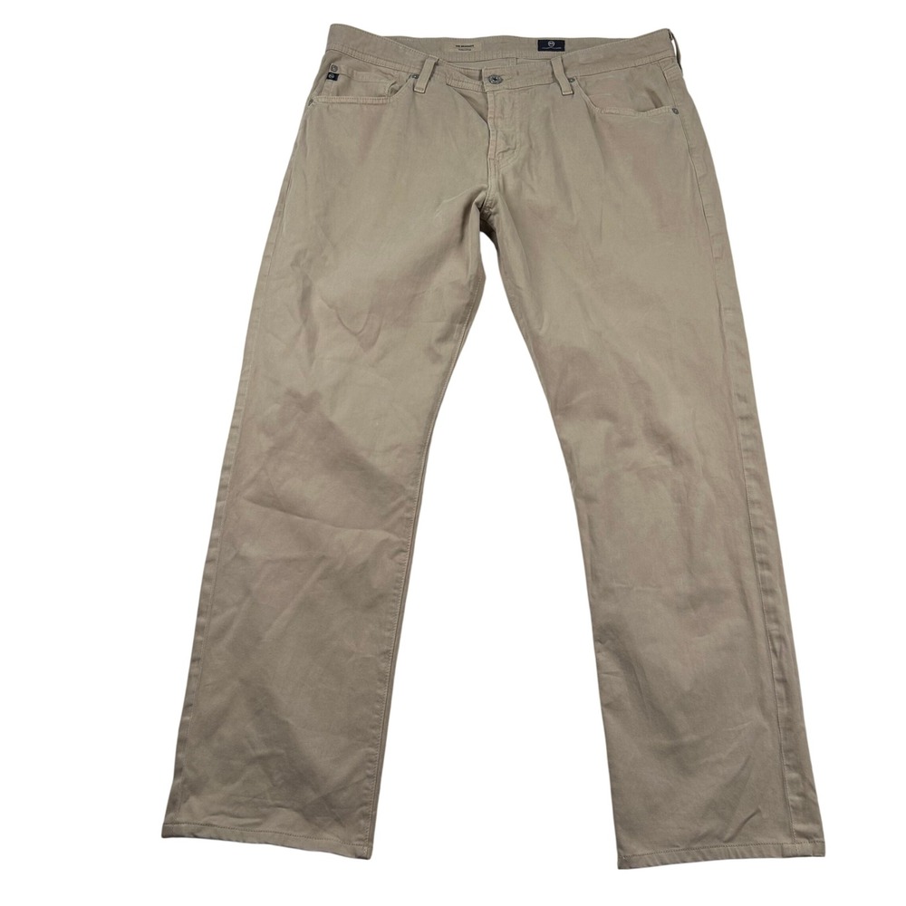 AG Adriano Goldschmied Pants Mens 36x34(Fits 36.5x31) Graduate Tailored Khaki